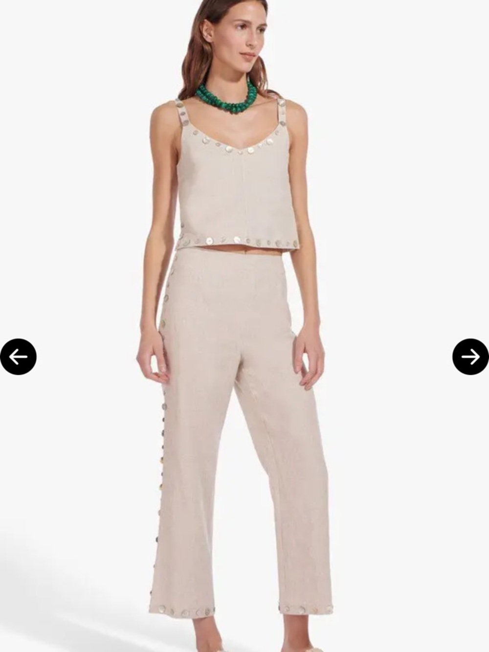 STAUD 
Ravella Pant

COLOR: natural
SIZE: 6 

Excellent condition